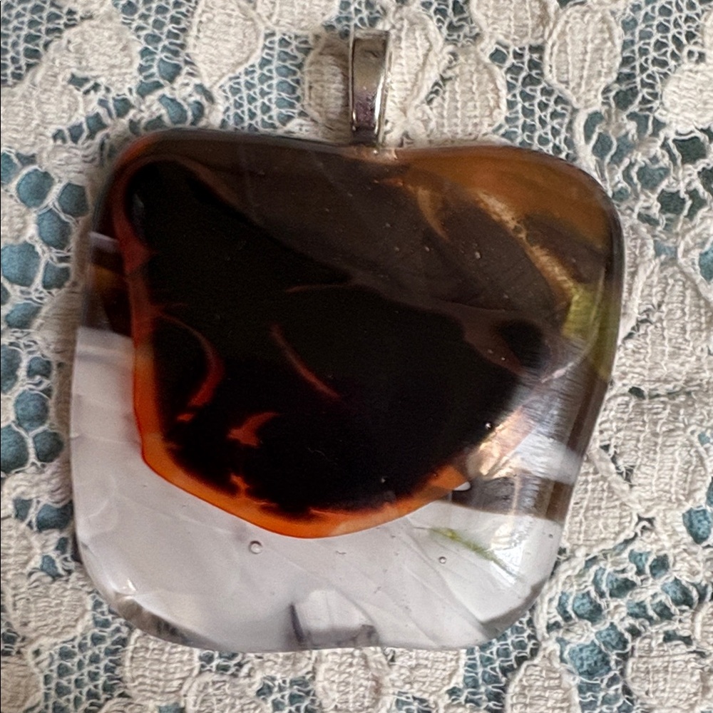 Handmade USA  Fused Glass Pendants
